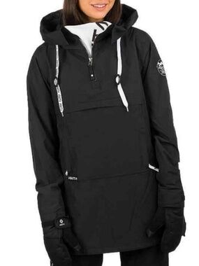NWOT Black Nikita Snowbord Ski Anorak Jacket Size L
